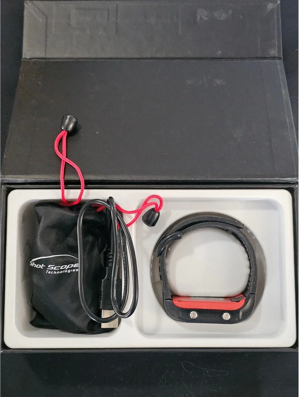 Shot Scope Smartwatch with Charging Cable and User Manual